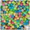 BeadTin Glow Mix 6mm Faceted Round Plastic Craft Beads (600pcs)